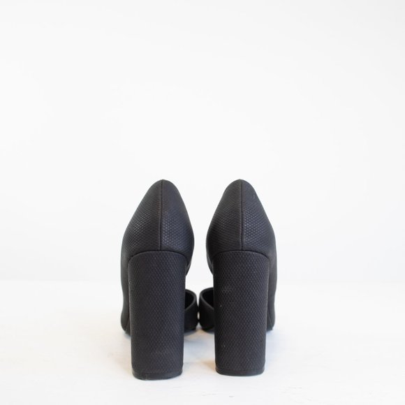 Call It Spring Matte Black Block Heels - Picture 4 of 4